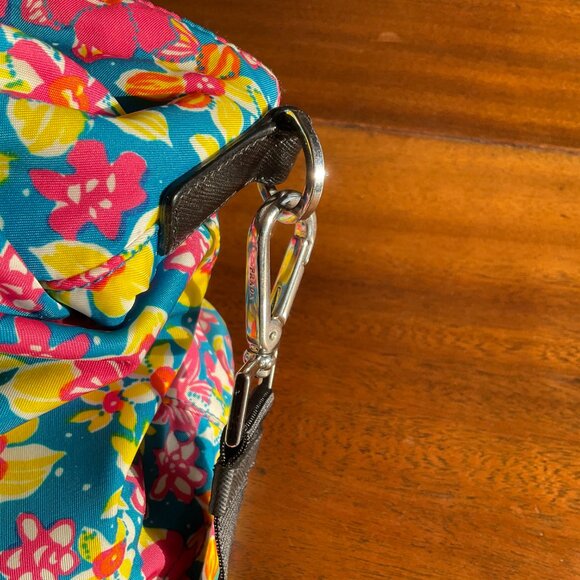 Prada Floral Print Nylon Tote Bag with Removable Shoulder Strap - Picture 11 of 12